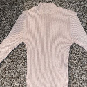 Pink sparkly turtleneck
